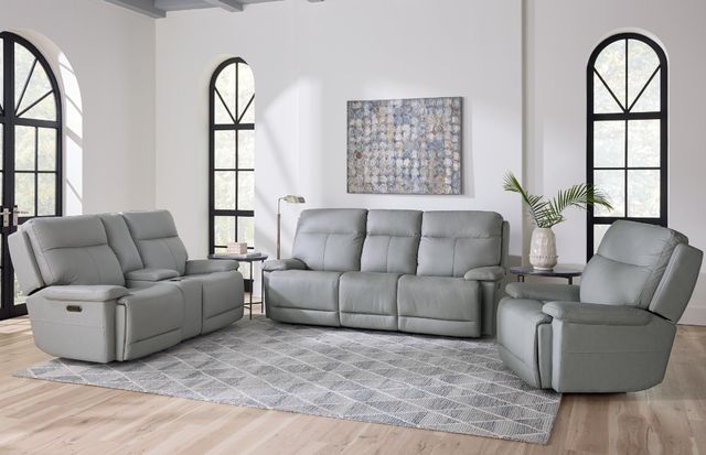 Bassett® Furniture Club Level Fletcher Gray Power Recliner-3