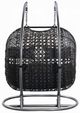 ACME Furniture Vasant Black Fabric/Metal/Wicker Outdoor Hanging Chair-4