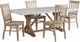 Elements International Lakeview 5-Piece Natural/White Dining Set-0