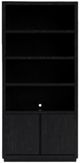 Riverside Furniture Westwood Ebony Whiskey Oak Bookcase-2