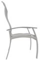 Telescope Casual Belle Isle Abalone/Warm Gray Aluminum/Fabric Outdoor Sling Supreme Arm Chair with Cape Gray Rustic Polymer Arm Accent-2