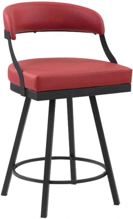 Homelegance® Crowley Red Counter Swivel Chair-0