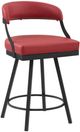 Homelegance® Crowley Red Counter Swivel Chair-0