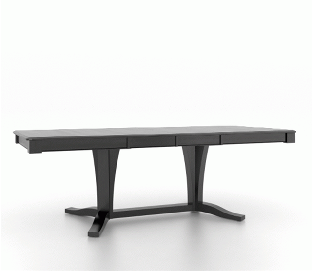 Canadel Customizable Gourmet 92" VR Base Dining Table with Two Removable Leaf's-3