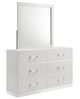 New Classic® Home Furnishings Europa White Dresser and Mirror Set-0