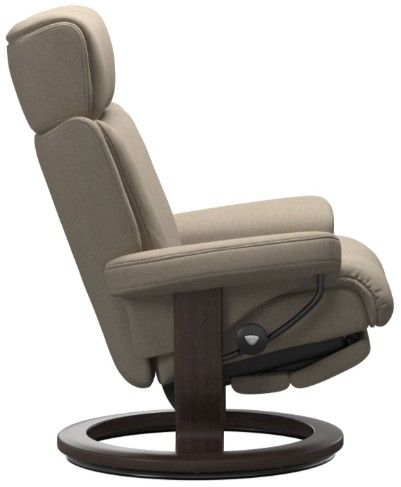 Stressless® by Ekornes® Customizable Magic Medium Power Recliner with Classic Base-3