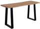Porter International Designs Manzanita Natural Console Table with Black Base-0
