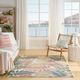 Nourison Home™ Aloha Ivory Rose 5'x8' Style 1 Area Rug-1