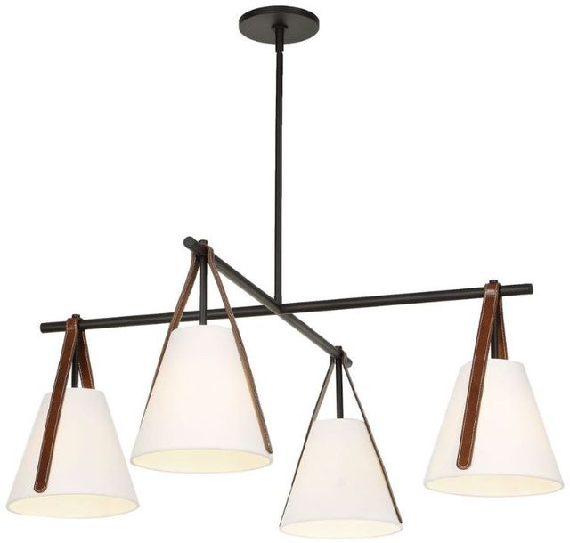 Uttermost® Reins White 4-Light Accent Straps Chandelier-4