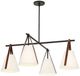 Uttermost® Reins White 4-Light Accent Straps Chandelier-4