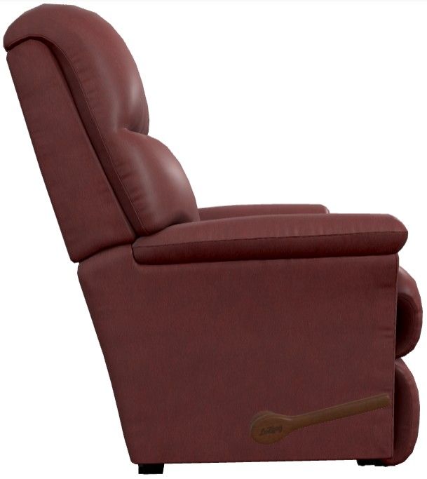 La-Z-Boy® Reed Wine Leather Manual Wall Recliner-3