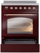 Ilve® Nostalgie II Series 30" Burgundy Pro Style Induction Range-2