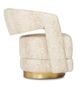 Currey & Company Maren Cream Wild Natural Swivel Chair-2