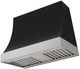 AGA Marquee 36" Black Wall Mounted Range Hood with Brushed Nickel Trim-0