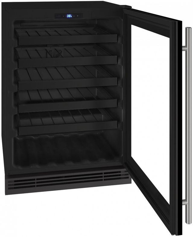 U-Line® 5.5 Cu. Ft. Black Wine Cooler
