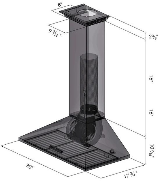 ZLINE 30" Stainless Steel Wall Mounted Range Hood -1