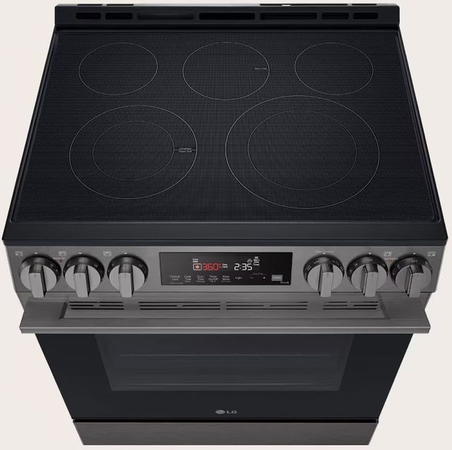 LG 30" PrintProof™ Black Stainless Steel Slide-In Electric Range with Fan Convection-1
