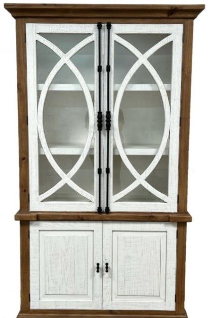Million Dollar Rustic San Antonio Antique Bronze/Frosted White Cabinet-0