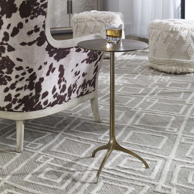 Uttermost® Beacon Antique Gold Accent Table-2