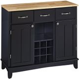 Black-Natural Wood