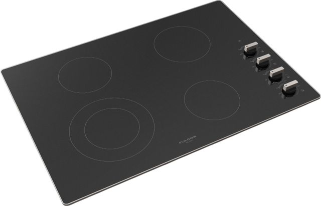 Fulgor Milano® 300 Series 30” Black Electric Cooktop-1