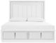Signature Design by Ashley® Chalanna White Queen Upholstered Storage Panel Bed-1