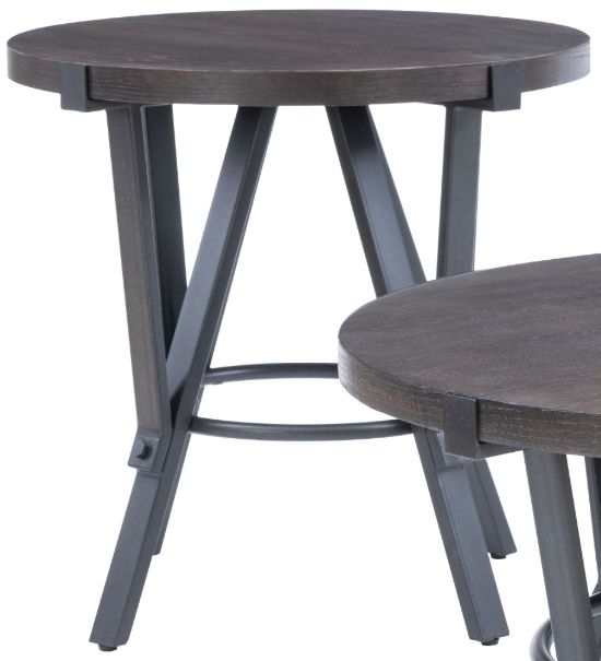 Powell® Enzo 3-Piece Charcoal Brown Occasional Set with Charcoal Gray Base-2