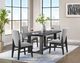 Elements International Portland 5-Piece Black Dining Set-1