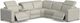 Flexsteel® Aurora 6-Piece Coconut Milk Power Reclining Sectional with Power Headrests-1