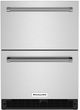 KitchenAid® 4.4 Cu. Ft. Stainless Steel Refrigerator Drawers-0