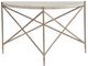 Universal Explore Home™ Avaline White Spier Console Table with Gold Base-2