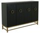 International Furniture Direct Dark Ebano Charcoal Black Console-0