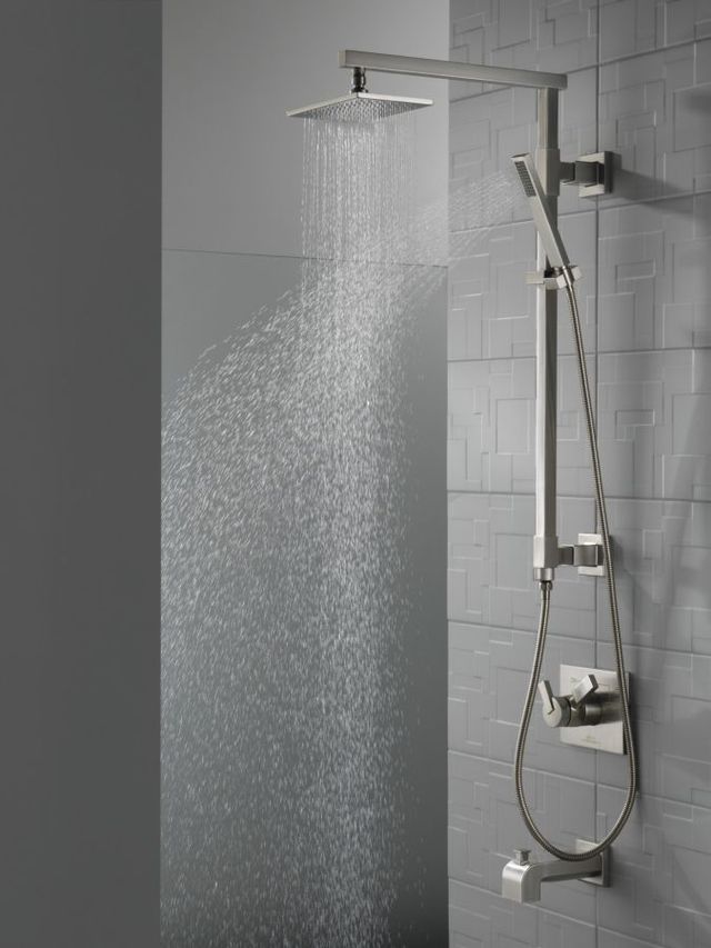 Delta Arzo® Stainless Pull-Up Diverter Tub Spout-2
