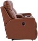 La-Z-Boy® Emmons Oak Leather Manual Reclining Loveseat with Console-2