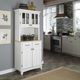homestyles® Buffet of Buffets Natural Wood/White Server with Hutch-2