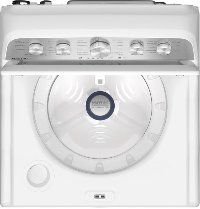 Maytag® 4.7 Cu. Ft. White Agitator Top Load Washer with Extra Power and Pet Pro Option-1