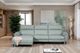 Furniture of America® Theola Pale Blue Power Sectional with Left Chaise-1