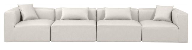 Meridian Furniture Cube 4-Piece Cream 144" Modular Sectional Sofa-1
