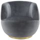 Sagebrook Home Velveteen Gray with Gold Base Chair-0