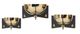 A & B Home Black/Gold Bowl-2