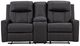 Benchcraft® Mackmenville Carbon Double Manual Reclining Loveseat with Console-3