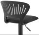 Armen Living Padua Black Adjustable Swivel Stool-3