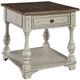 Liberty Furniture Morgan Creek 3-Piece Antique White/Wirebrushed Tobacco Optional Living Room Table Set-2