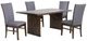Coaster® Sherwood 5-Piece Brown/Gray Rectangular Dining Table Set-0