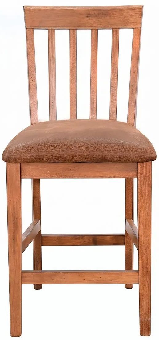 Sunny Designs™ Sedona Rustic Oak 24" Cushion Stool-2