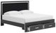 Signature Design by Ashley® Birmonton Black King Upholstered Storage Panel Bed-2