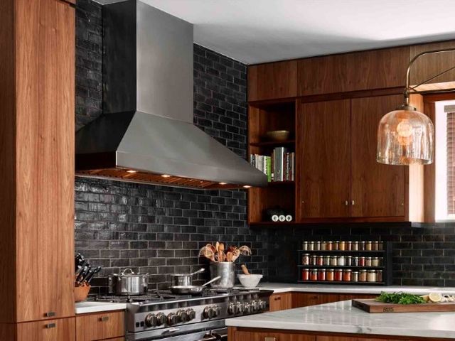 BlueStar® Designer Series Hampton 66'' Stainless Steel Wall Mounted Range Hood-1