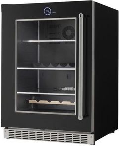 Silhouette® Reserve 24” Black Wine Cooler