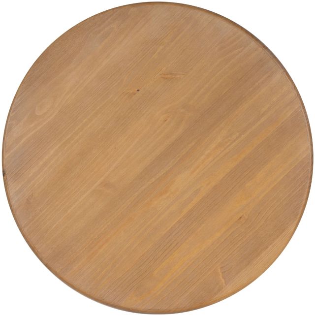 Linon Norah Natural/White Pedestal Dining Table-4