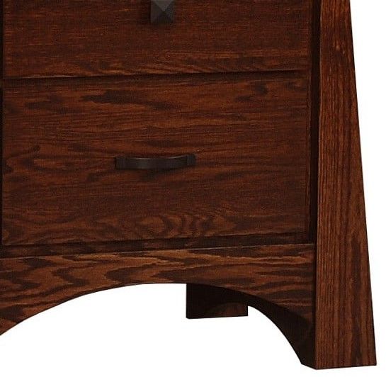 Wolfcraft Furniture Unity Brown 2-Drawer Nightstand-1